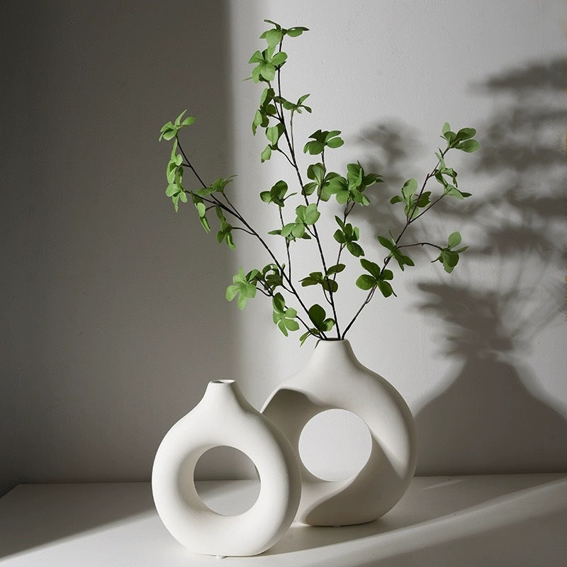 Nordic Creative Donut Ceramic Vase