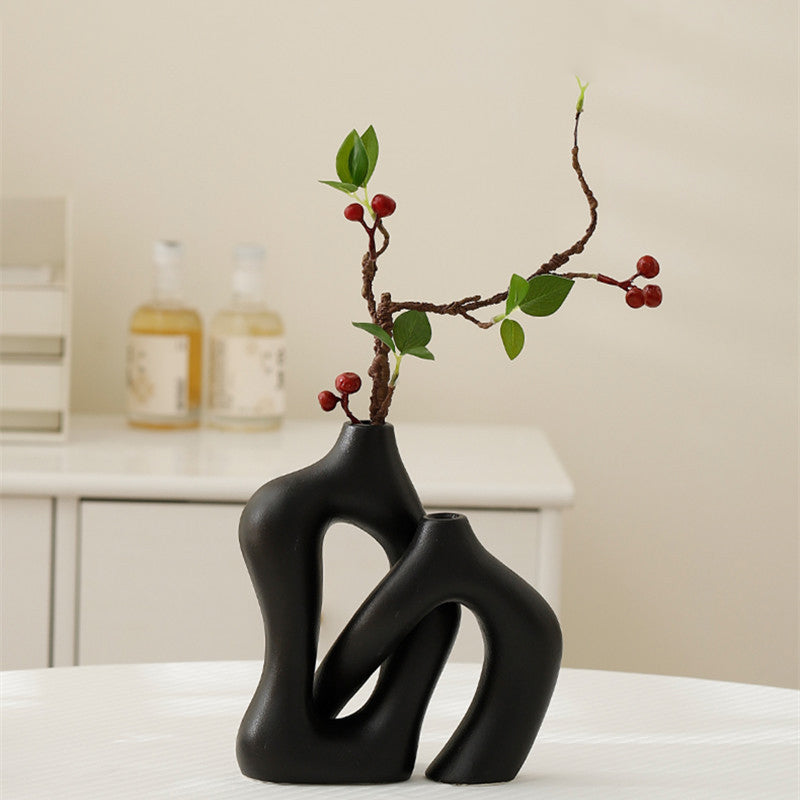 Exquisite Ceramic Art Vase Set: Add Elegant Beauty to Your Space