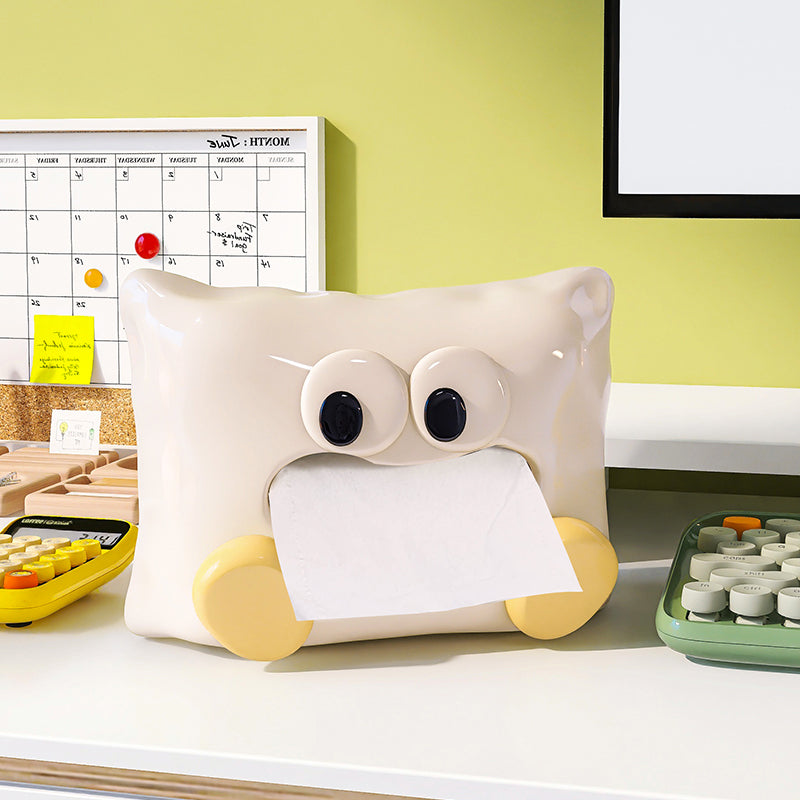 Creative small pillow high-grade ceramic tissue box