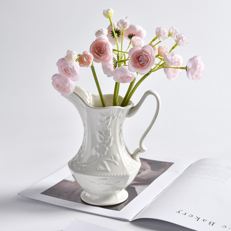 Modern French ins style ceramic vase