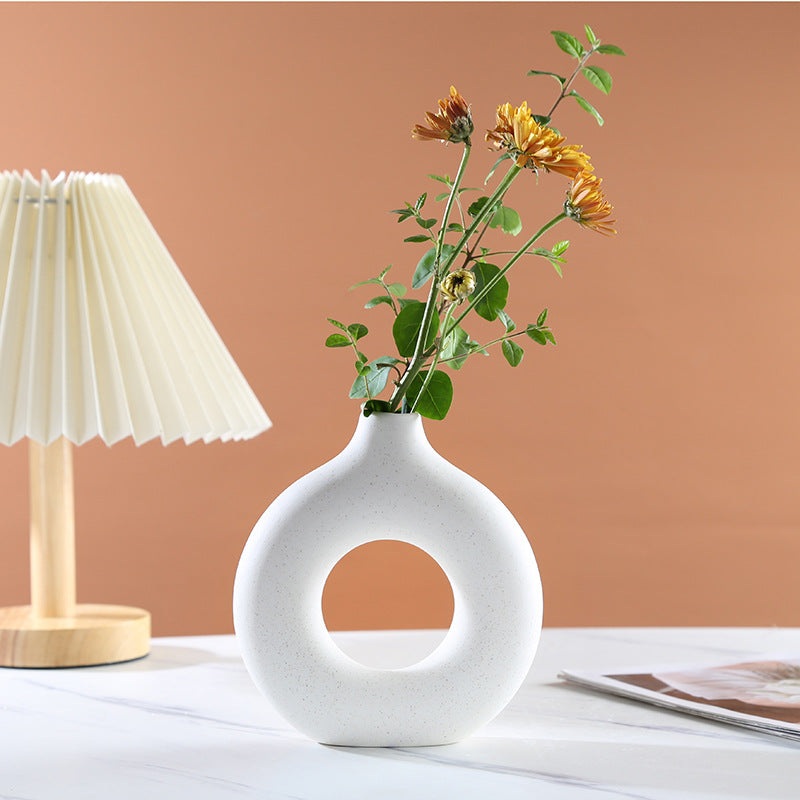 Nordic Creative Donut Ceramic Vase