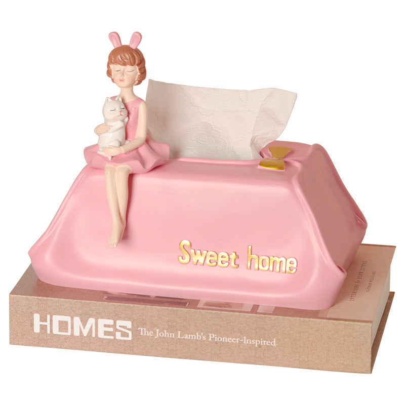 Creative high-end cat girl cute paper box