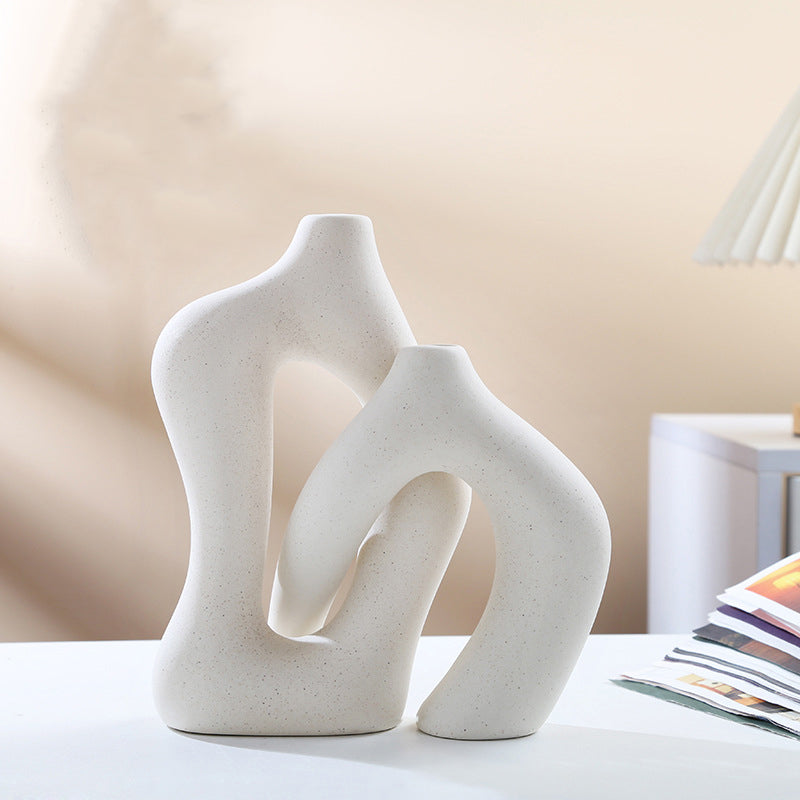 Exquisite Ceramic Art Vase Set: Add Elegant Beauty to Your Space