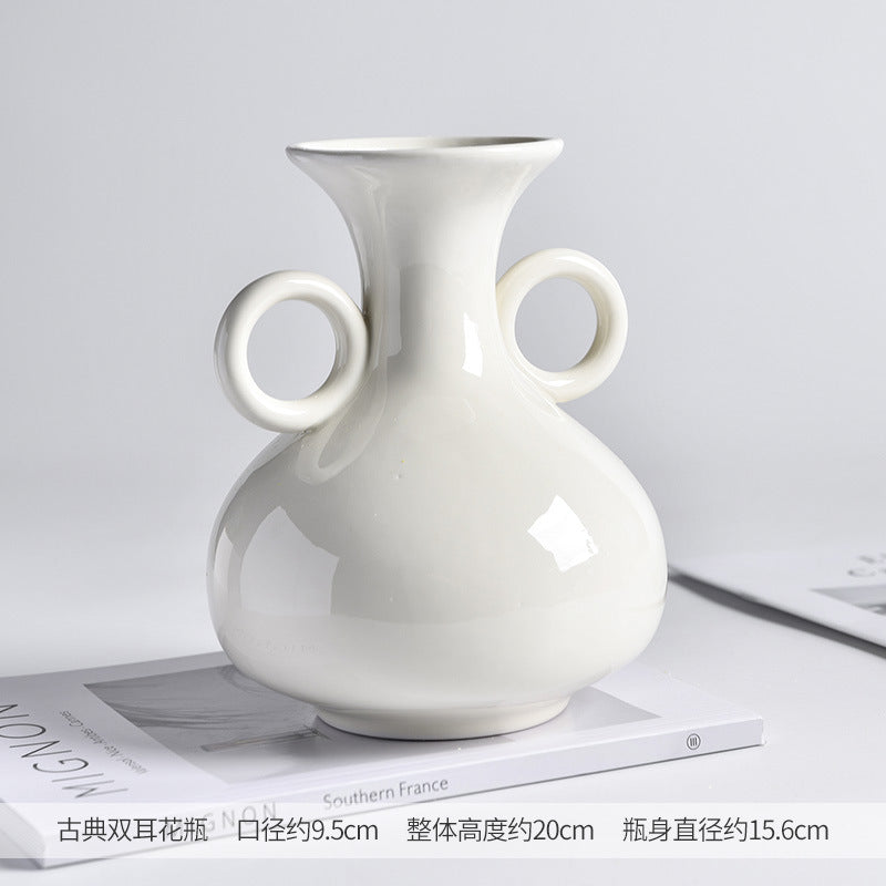 Modern French ins style ceramic vase