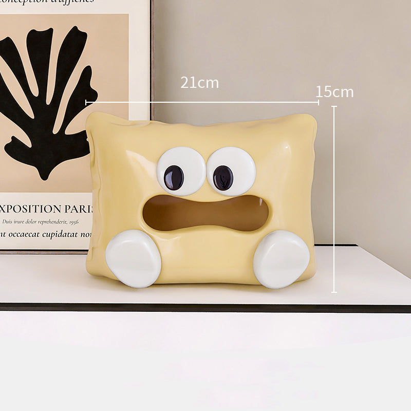 Creative small pillow high-grade ceramic tissue box