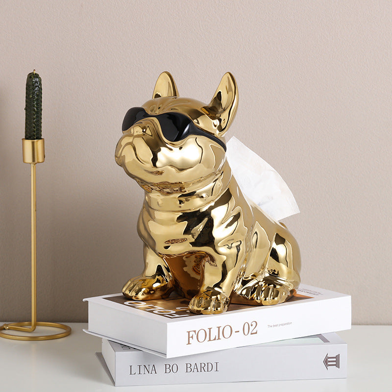 Cute French Bulldog Tissue Box