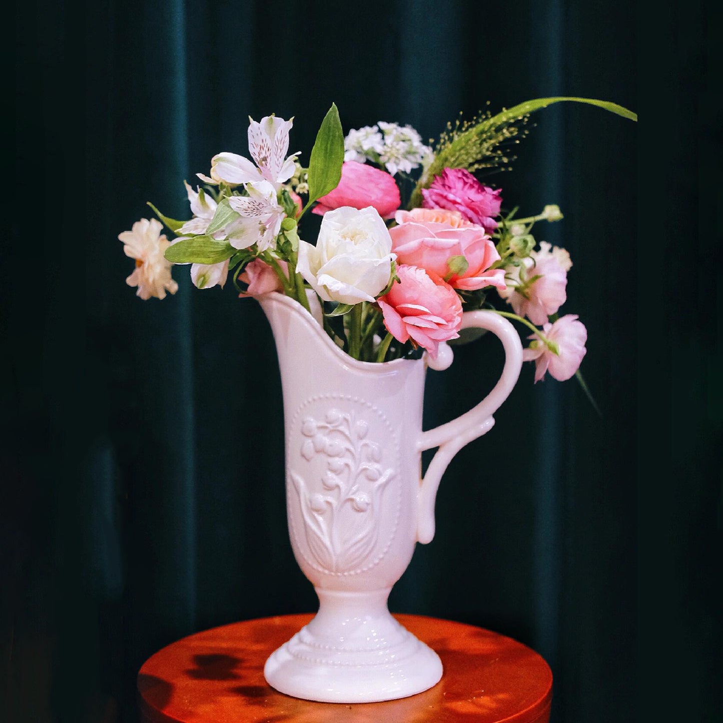 Retro Ins Style Cream Ceramic Pot Vase Ornaments