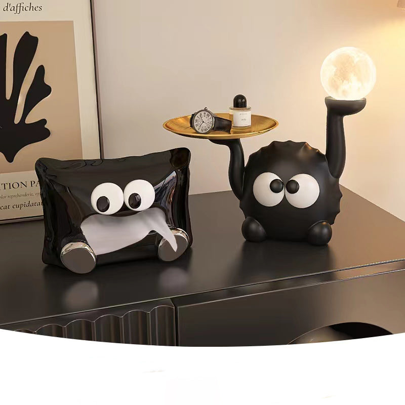 Creative small pillow high-grade ceramic tissue box