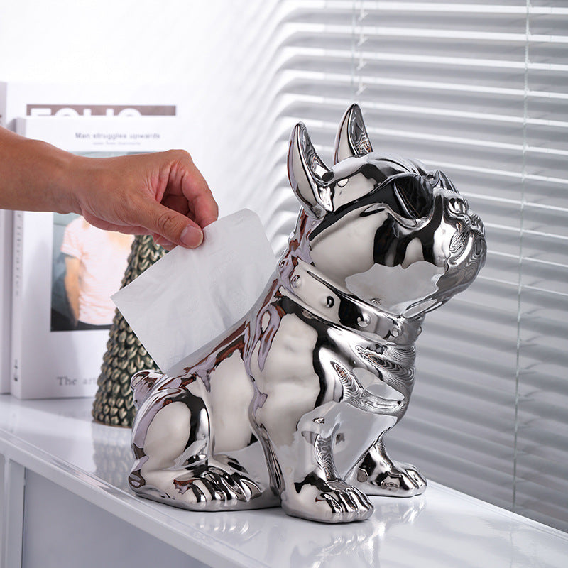 Cute French Bulldog Tissue Box