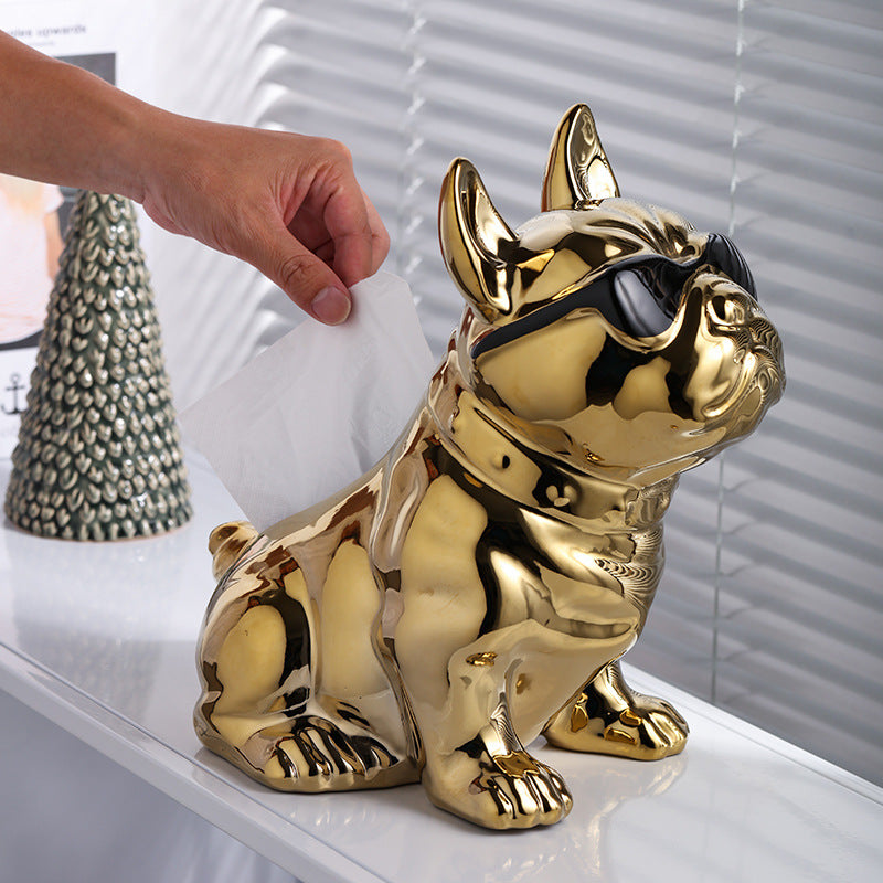 Cute French Bulldog Tissue Box