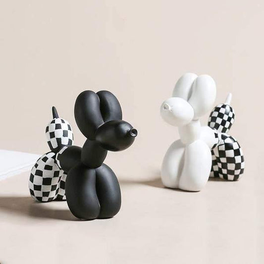 Checkered Balloon Dogs