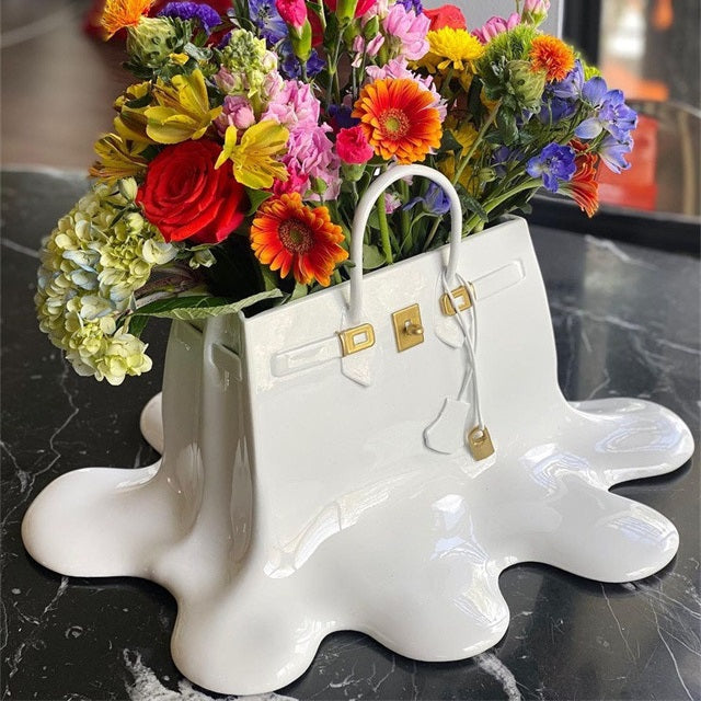 Handbag Flower Vase