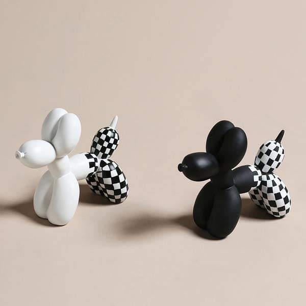 Checkered Balloon Dogs