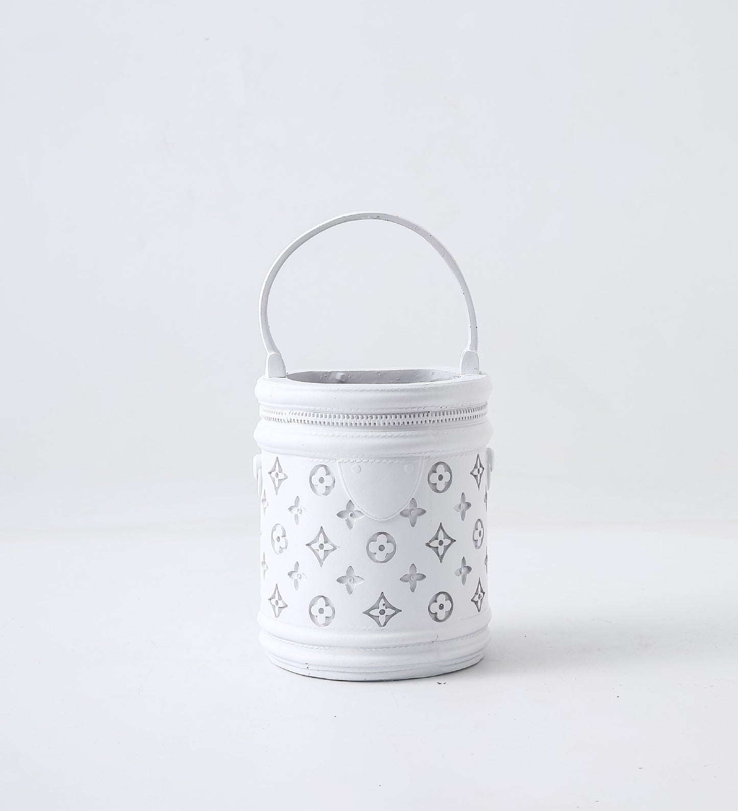 Minimalist White Handbag Vase for Home Decor